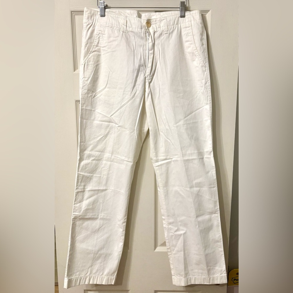 J.Crew Cream Cotton Trousers